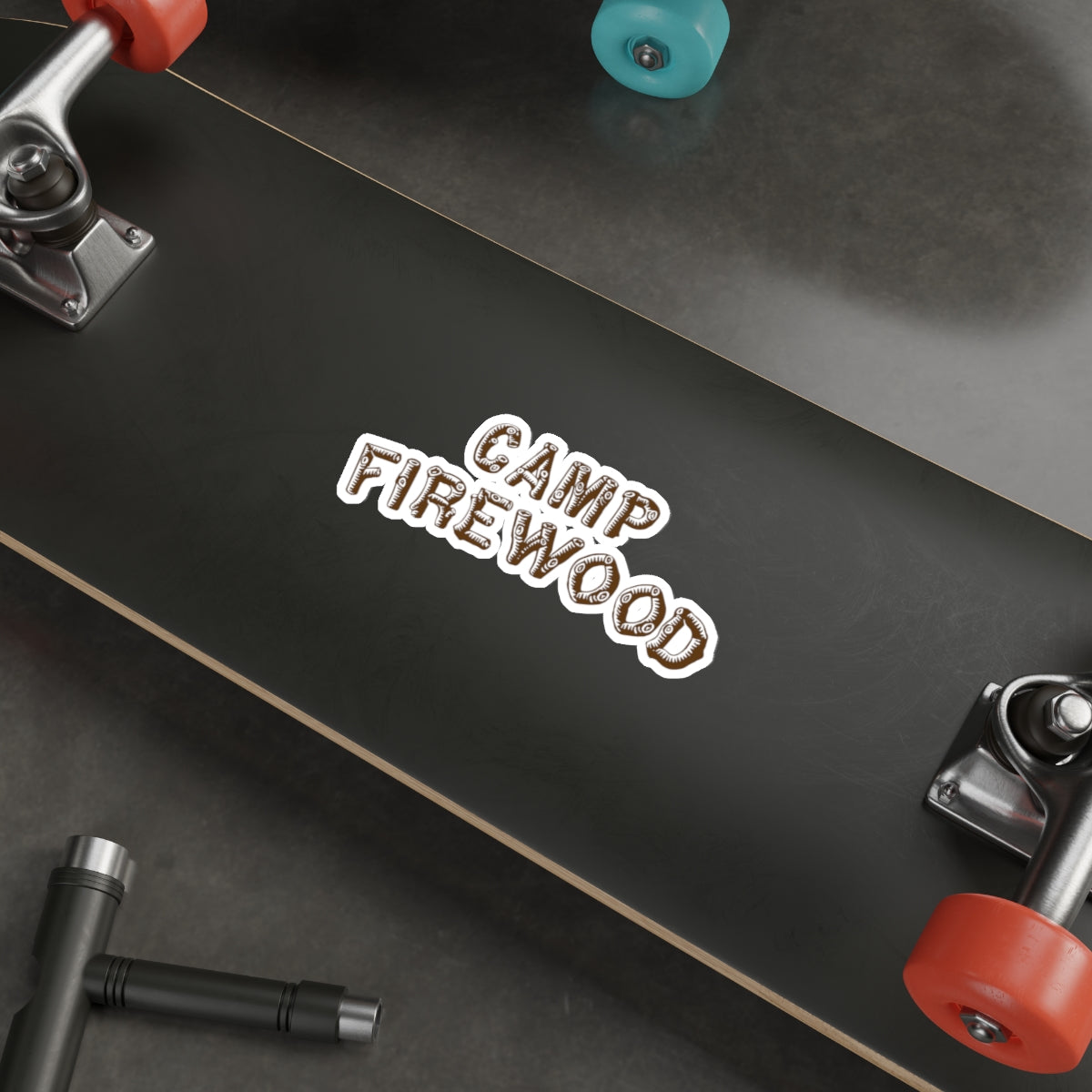 Wet Hot American Summer movie inspired Camp Firewood summer camp vinyl die cut stickers