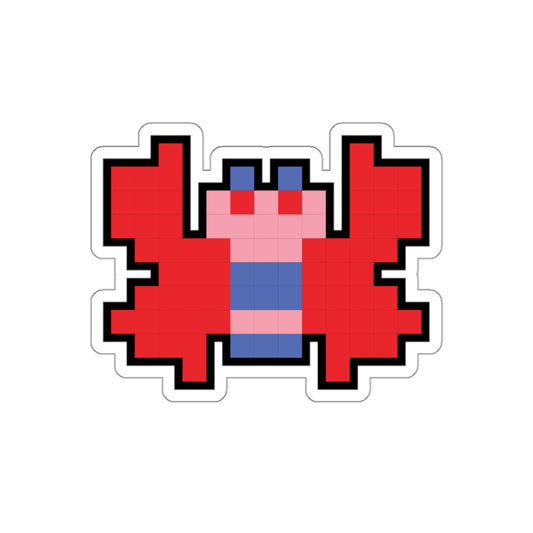 8-bit Legends: Galaga Butterfly die-cut stickers