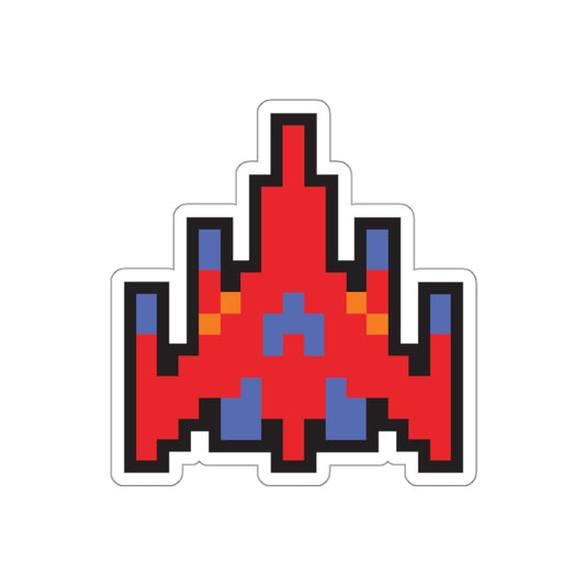 8-bit Legends: Galaga Red Fighter die-cut stickers