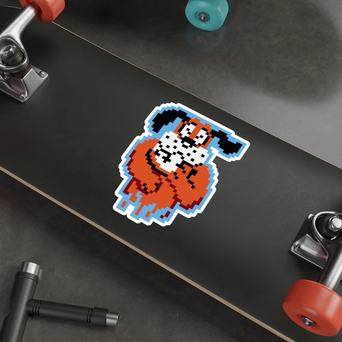 8-bit Legends: Duck Hunt Laughing Dog die-cut stickers