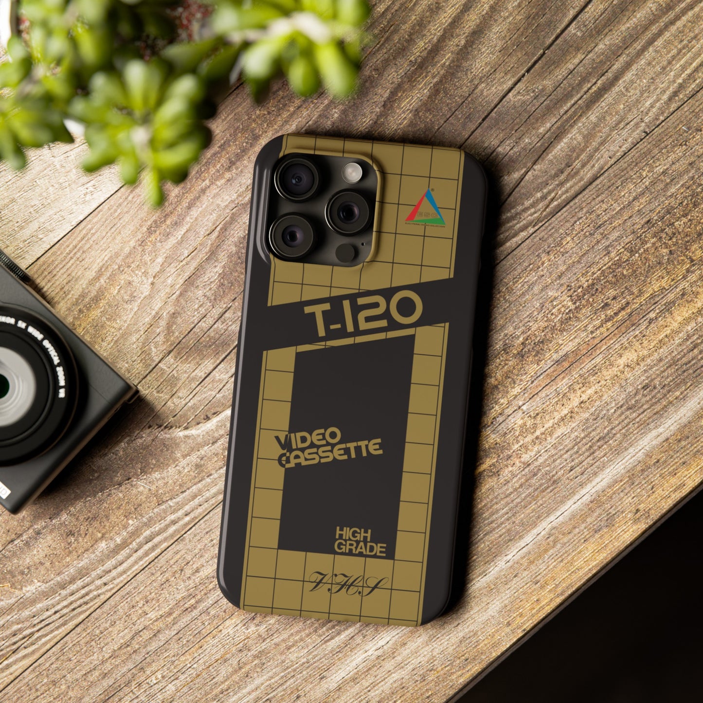 VHS Visions - retro ESC T-120 VHS tape inspired slim iPhone cases