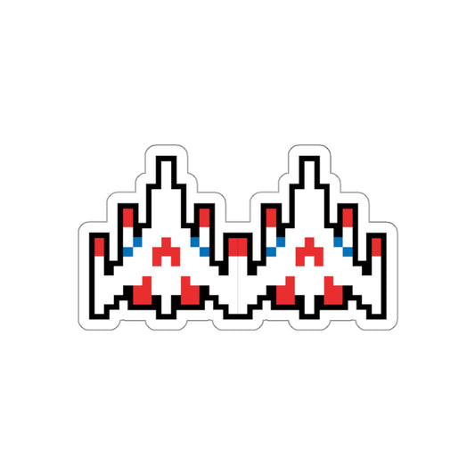 8-bit Legends: Galaga Dual Fighter die-cut stickers