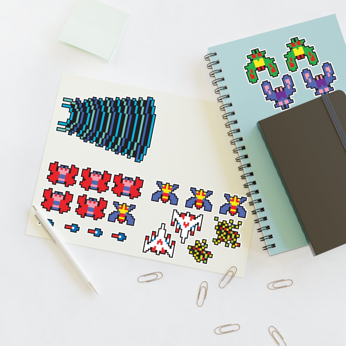 8-bit Legends: Galaga Sticker Set