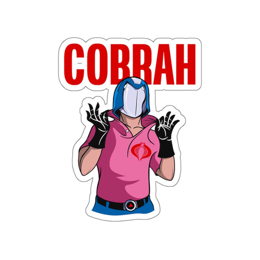 GI Joe Cobra Commander inspired "Cobrah" die-cut vinyl sticker - Rerun Designs