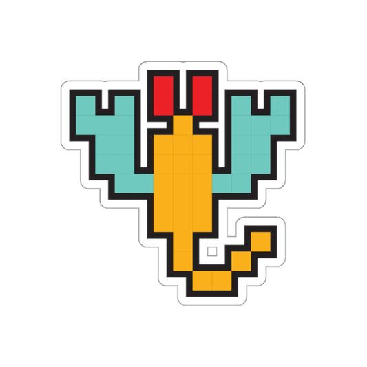 8-bit Legends: Galaga Scorpion die-cut stickers