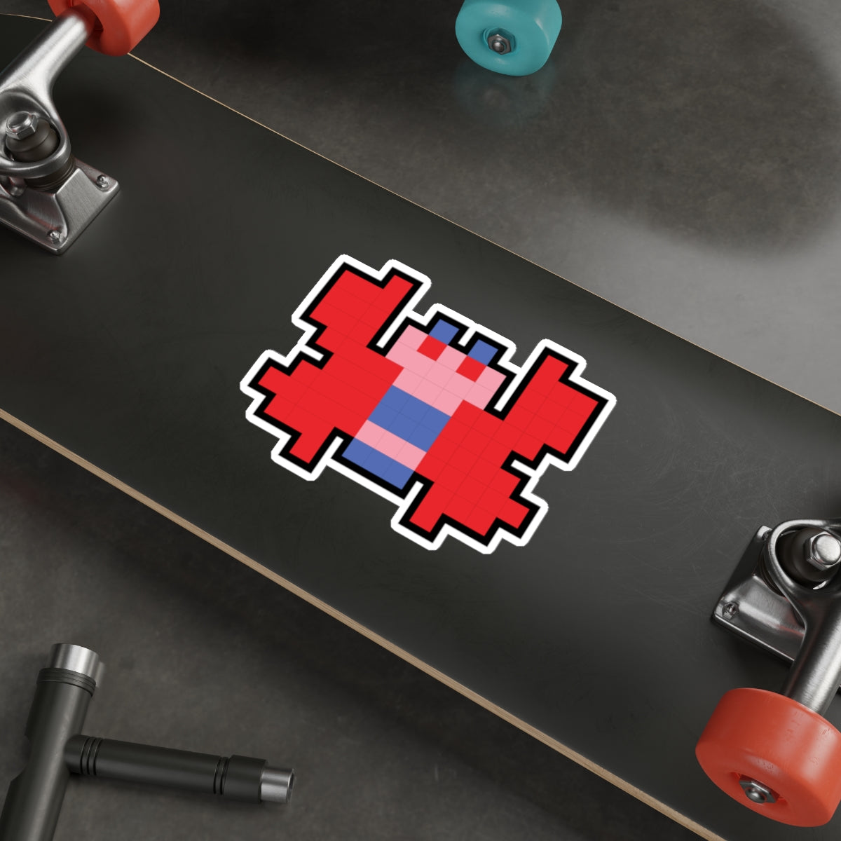 8-bit Legends: Galaga Butterfly die-cut stickers