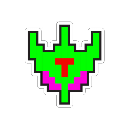 8-bit Legends: Galaga Bosconian Spy Ship die-cut stickers