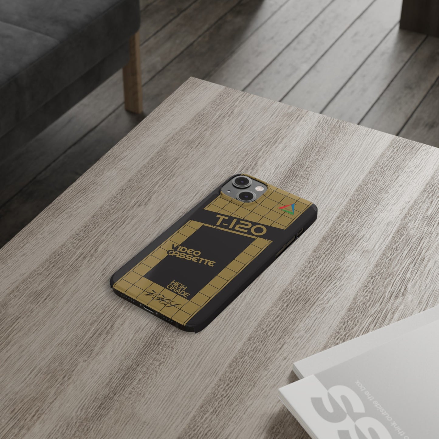 VHS Visions - retro ESC T-120 VHS tape inspired slim iPhone cases