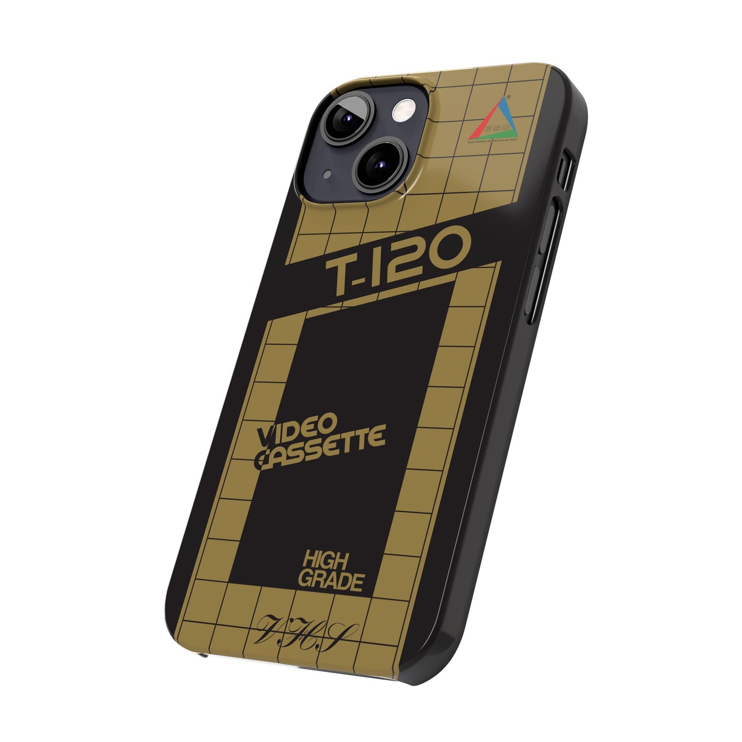 VHS Visions - retro ESC T-120 VHS tape inspired slim iPhone cases
