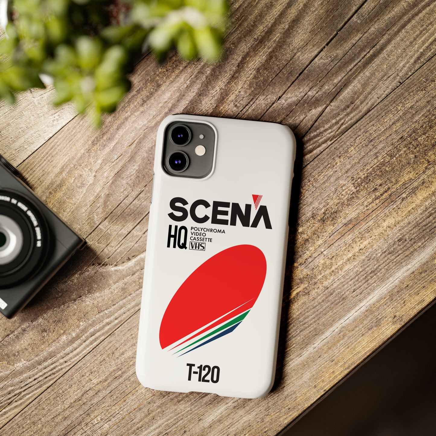 VHS Visions - retro Scena HQ T-120 VHS tape inspired slim iPhone cases