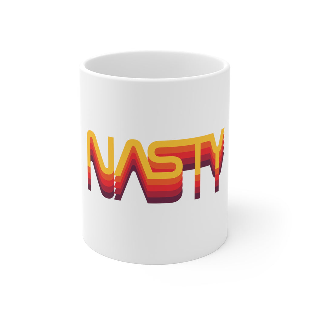 NASTY vintage sunset vibes NASA logo inspired mug 11oz - Rerun Designs