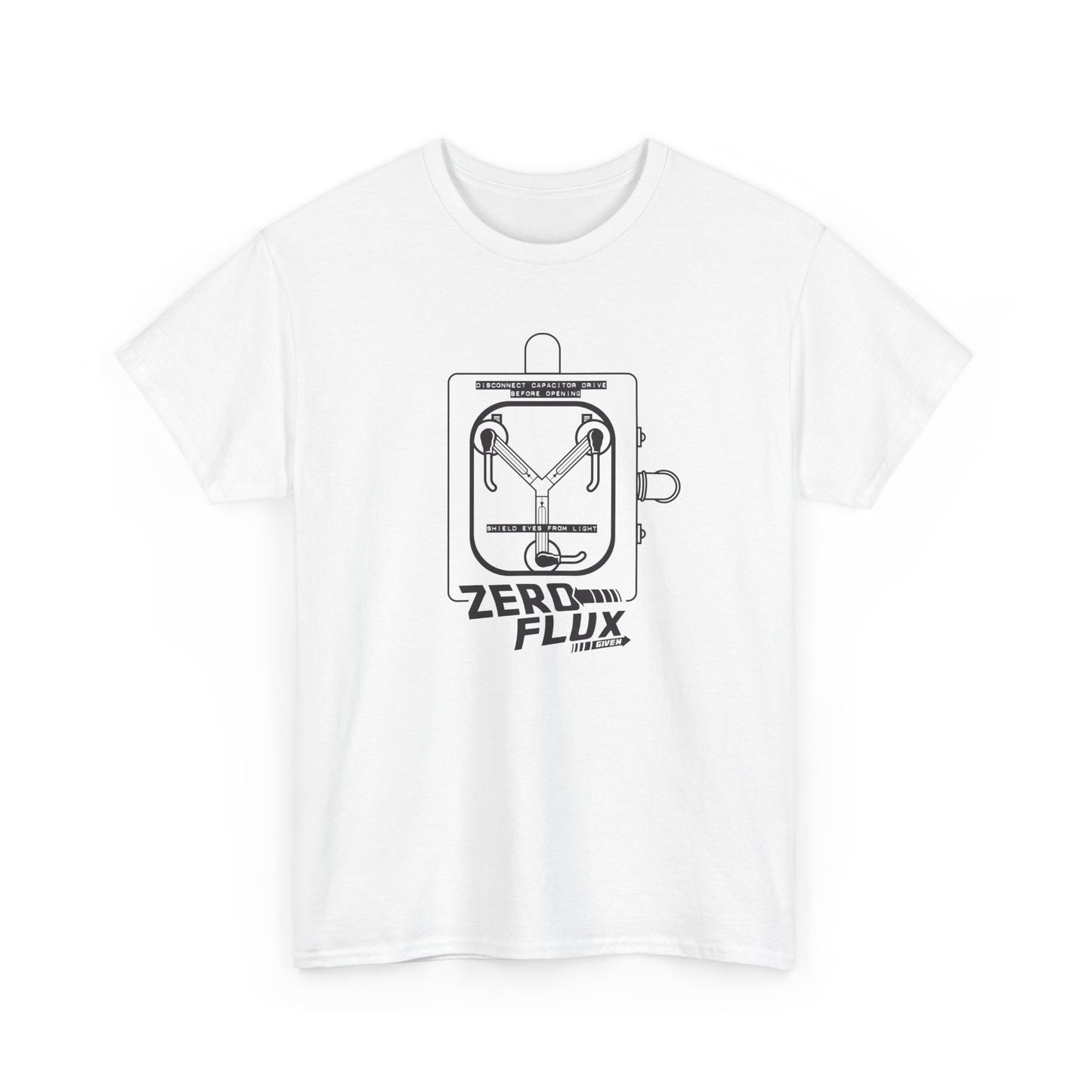 Back to the Future movie inspired "Zero Flux Given" flux capacitor unisex cotton t-shirt