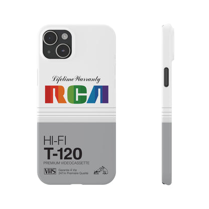 VHS Visions - retro RCA HI FI T-120 VHS tape inspired slim iPhone cases