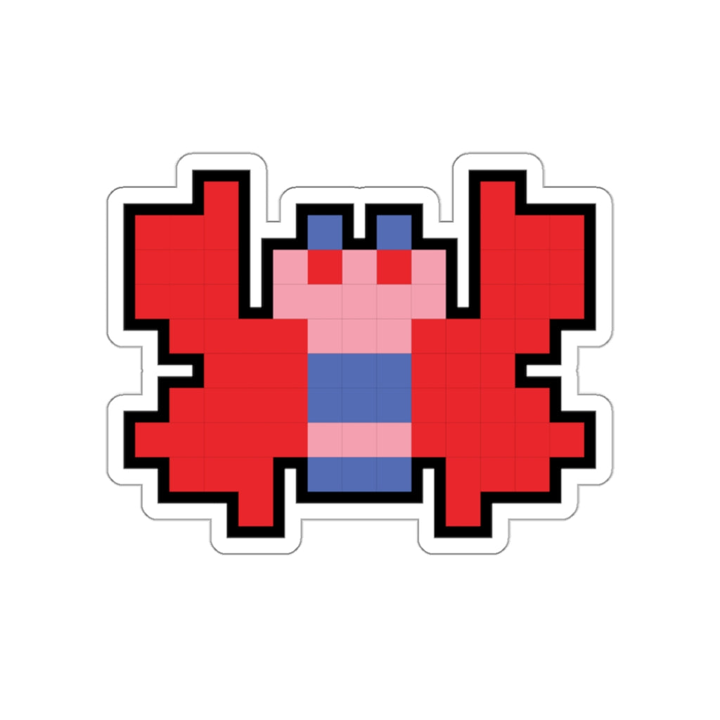 8-bit Legends: Galaga Butterfly die-cut stickers - Rerun Designs