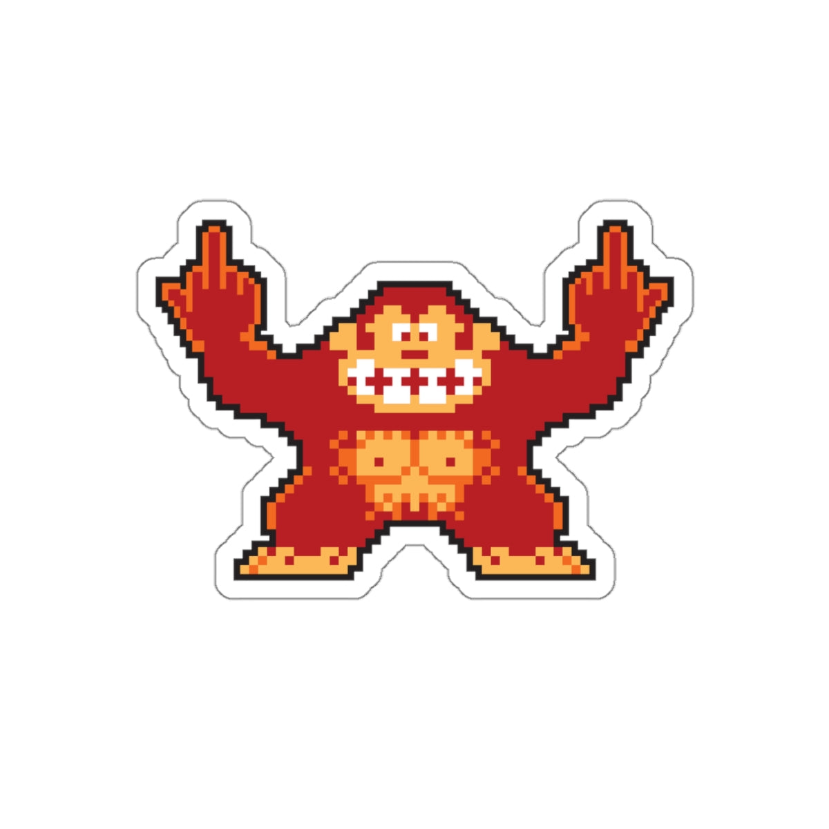 8-bit Legends: DonkeyKong "Jump Over These" die-cut stickers