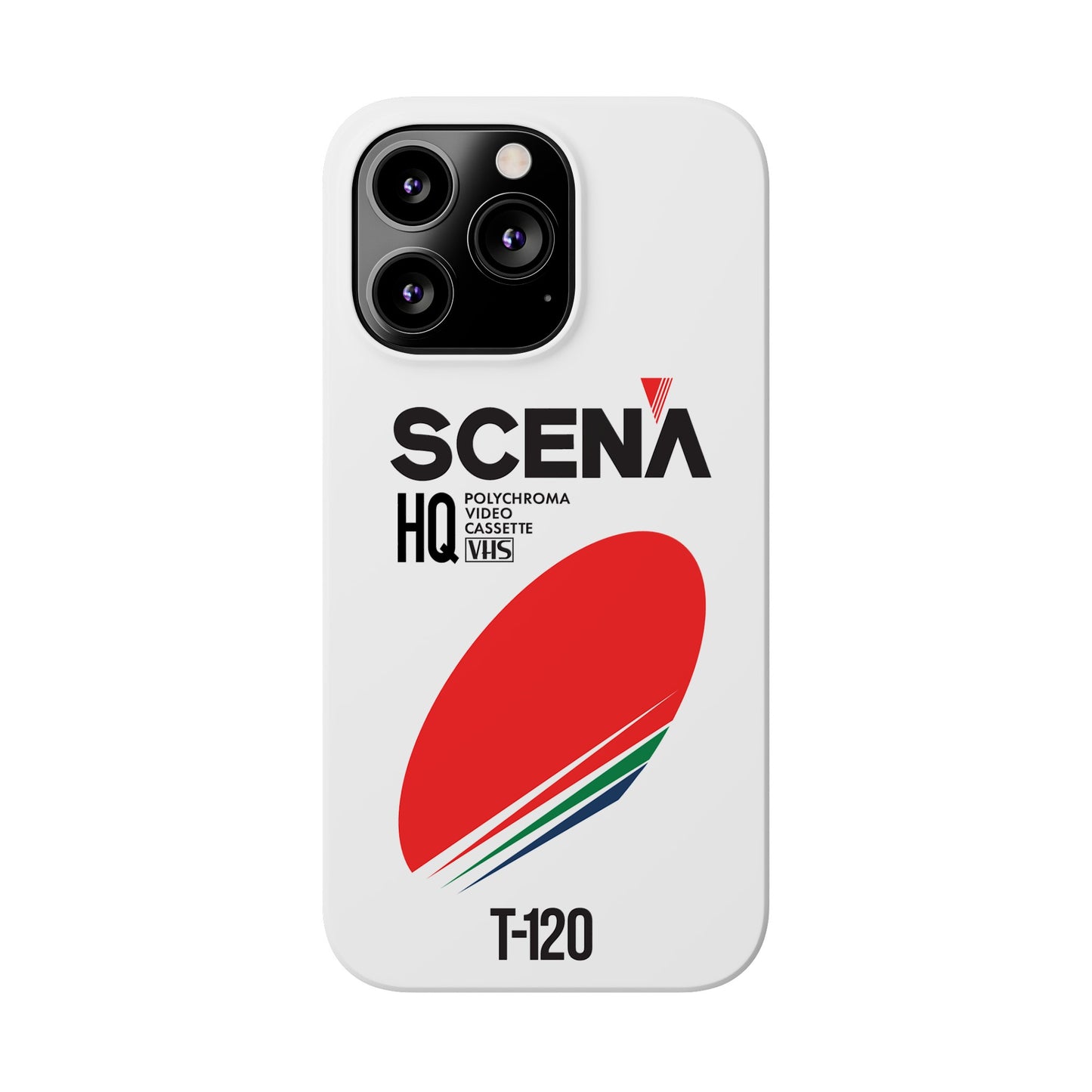 VHS Visions - retro Scena HQ T-120 VHS tape inspired slim iPhone cases