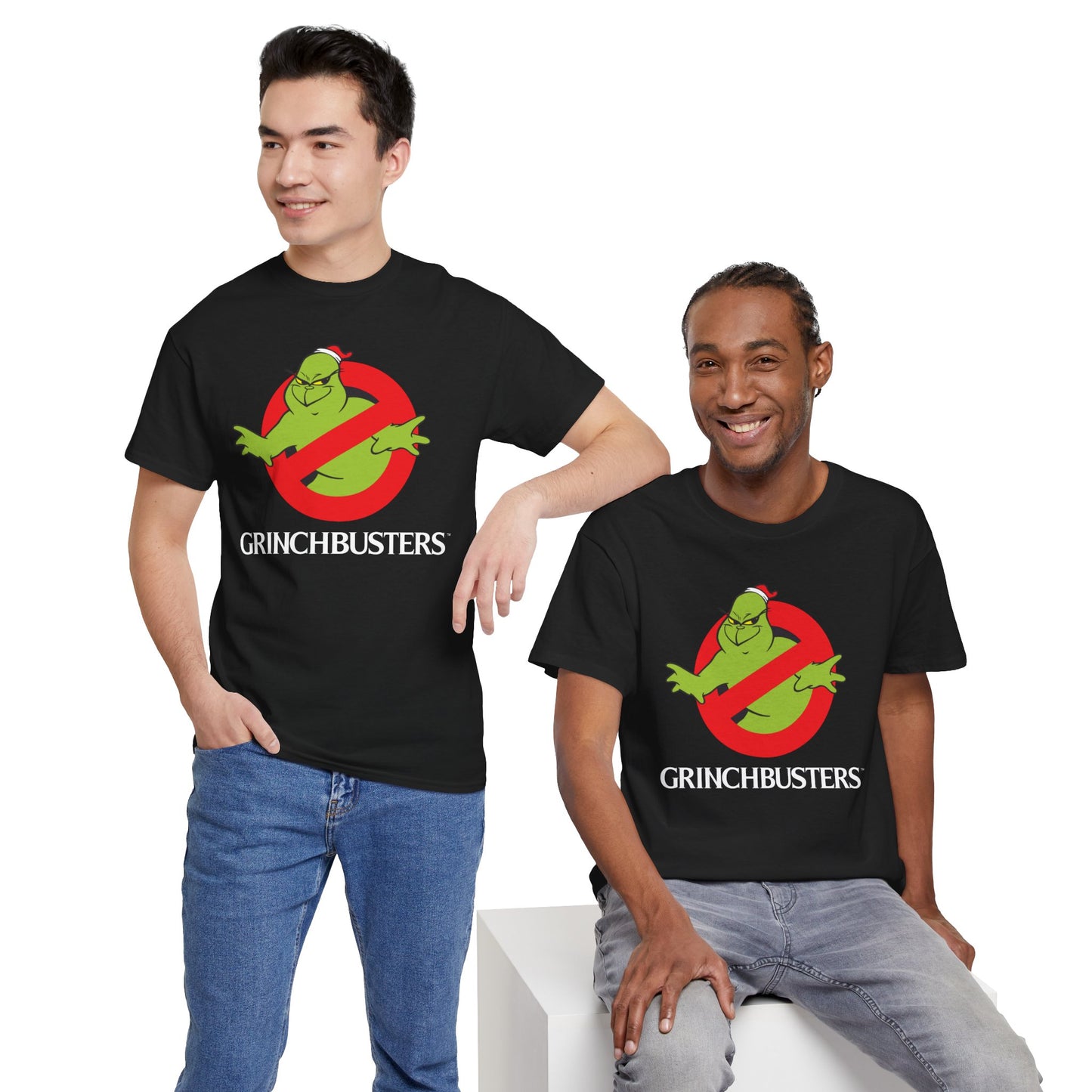 Grinchbusters - Grinch-inspired Christmas unisex t-shirt