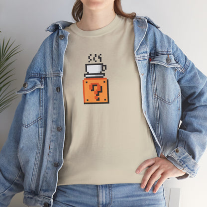 SuperMario-inspired "Caffeine power-up" unisex t-shirt