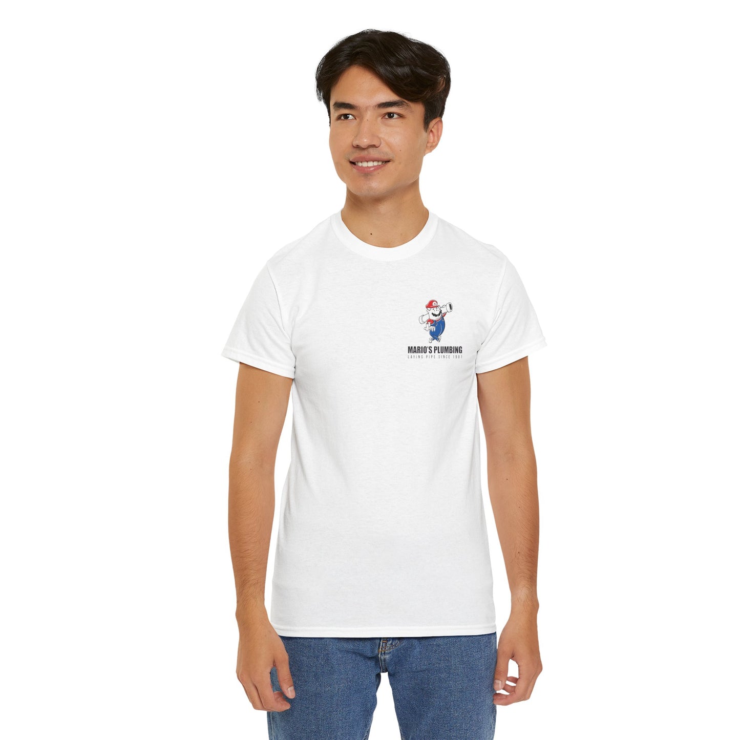 Marios Plumbing Laying Pipe Since 1981 - unisex mascot t-shirt