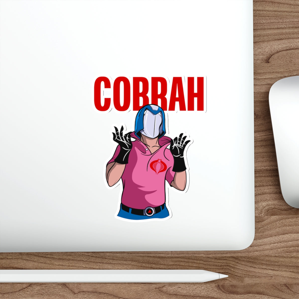 GI Joe Cobra Commander inspired  "Cobrah" die-cut vinyl sticker - Rerun Designs