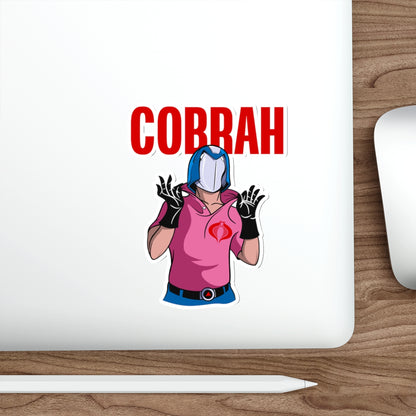 GI Joe Cobra Commander inspired  "Cobrah" die-cut vinyl sticker - Rerun Designs