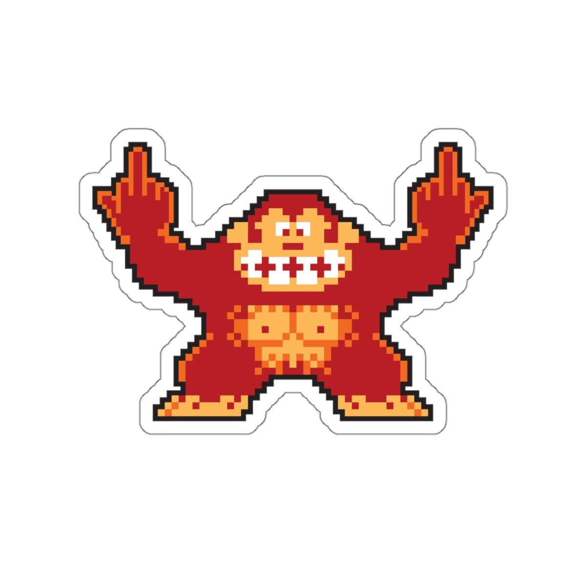 8-bit Legends: DonkeyKong "Jump Over These" die-cut stickers