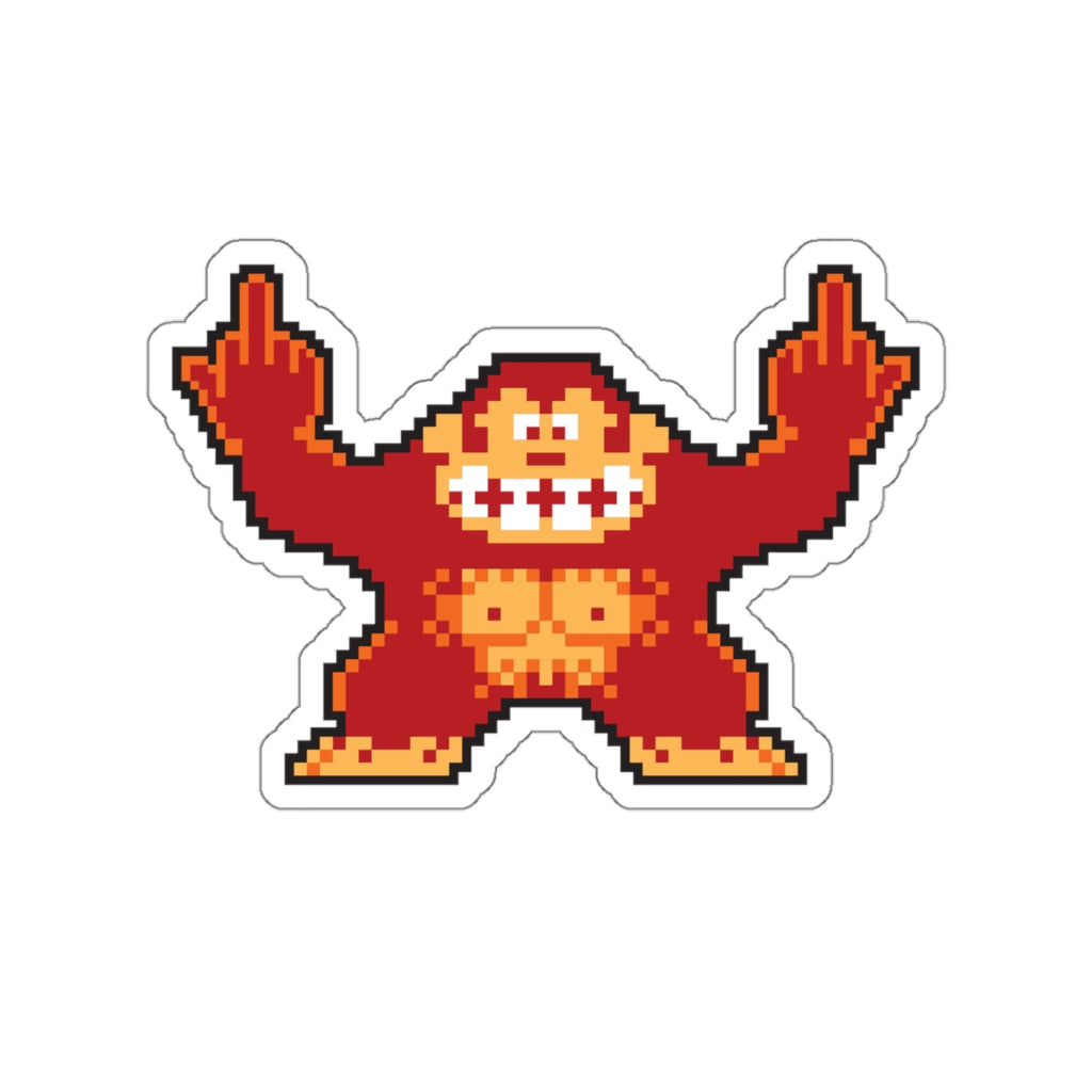 8-bit Legends: DonkeyKong "Jump Over These" die-cut stickers