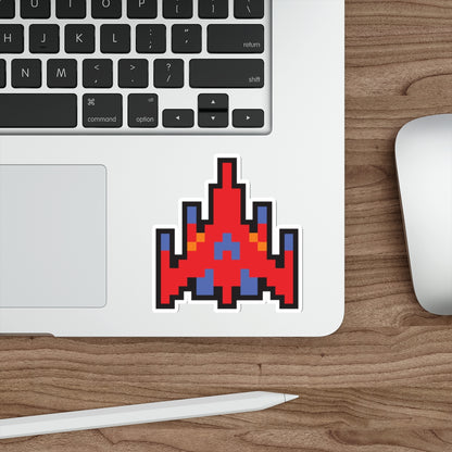 8-bit Legends: Galaga Red Fighter die-cut stickers