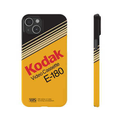 VHS Visions - retro Kodak E180 VHS tape inspired slim iPhone cases