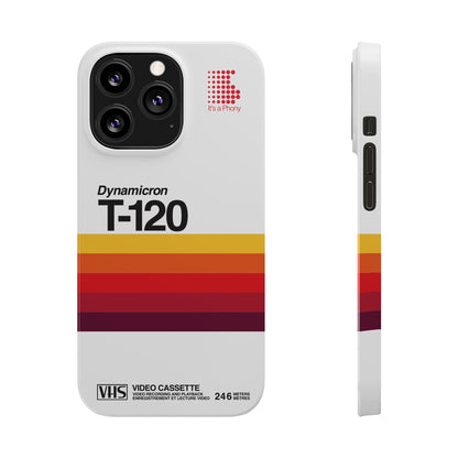 VHS Visions - retro Sony Dynamicron T120 VHS tape inspired slim iPhone cases