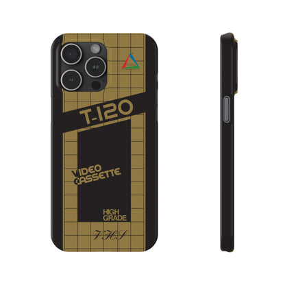 VHS Visions - retro ESC T-120 VHS tape inspired slim iPhone cases