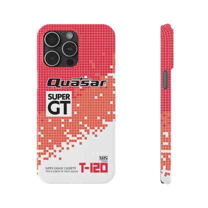 VHS Visions - retro Quasar Super GT T-120 VHS tape inspired slim iPhone cases