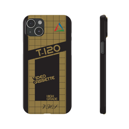 VHS Visions - retro ESC T-120 VHS tape inspired slim iPhone cases