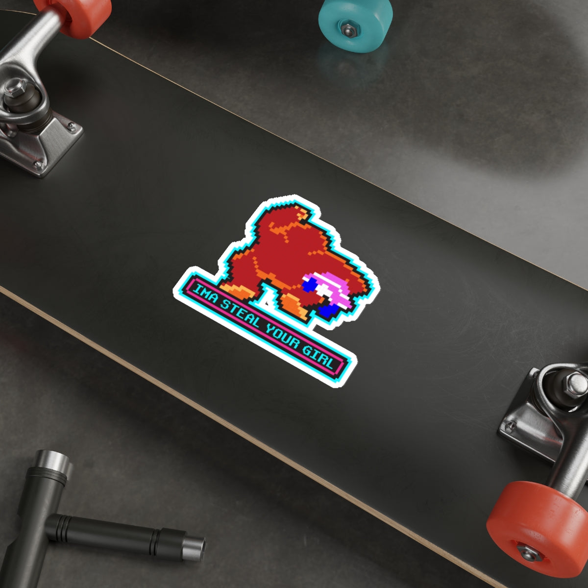8-bit Legends: DonkeyKong "IMA STEAL YOUR GIRL" die-cut stickers