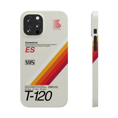 VHS Visions - retro Sony ES T-120 VHS tape inspired slim iPhone cases