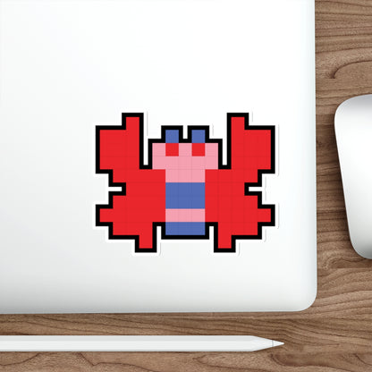 8-bit Legends: Galaga Butterfly die-cut stickers