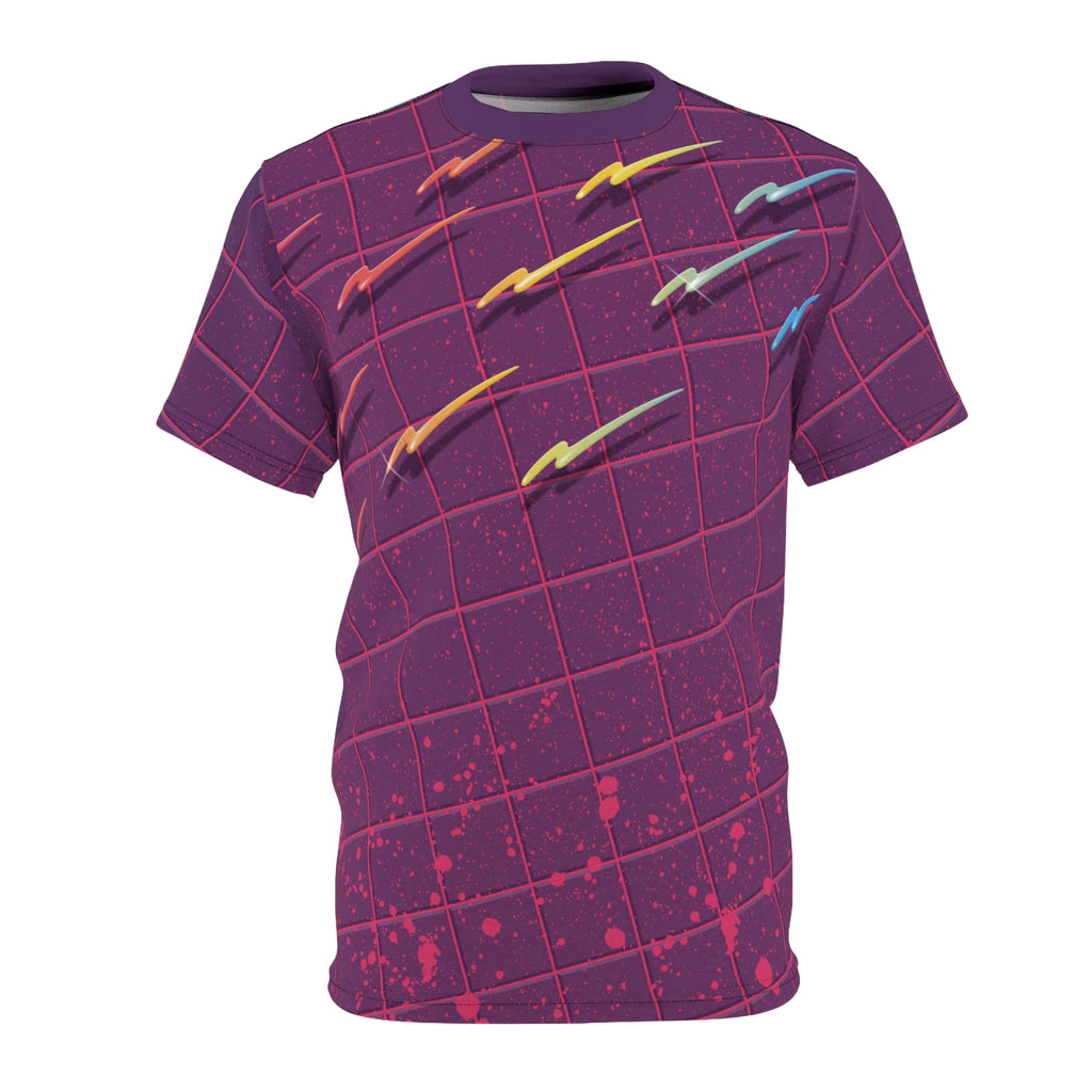 The Grid - Trapper Keeper inspired unisex cut & sew all over print tee