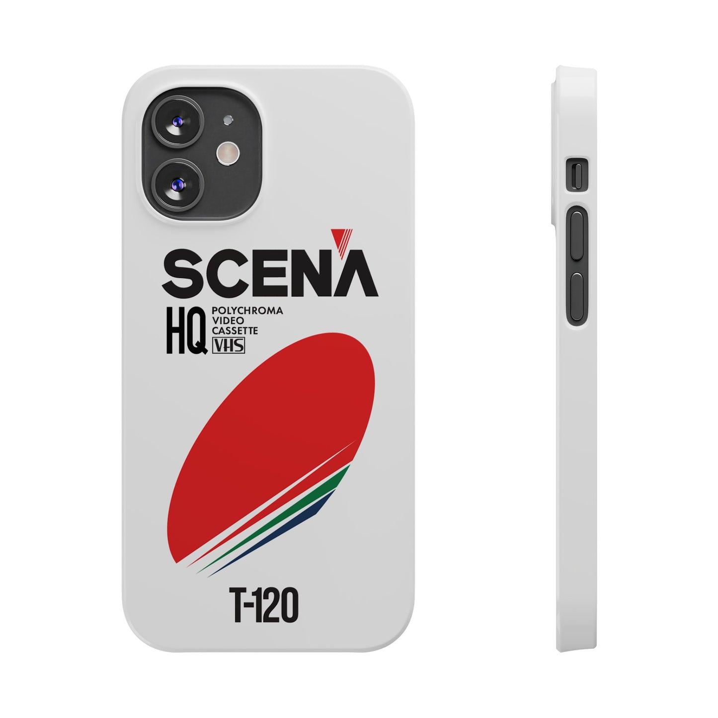 VHS Visions - retro Scena HQ T-120 VHS tape inspired slim iPhone cases