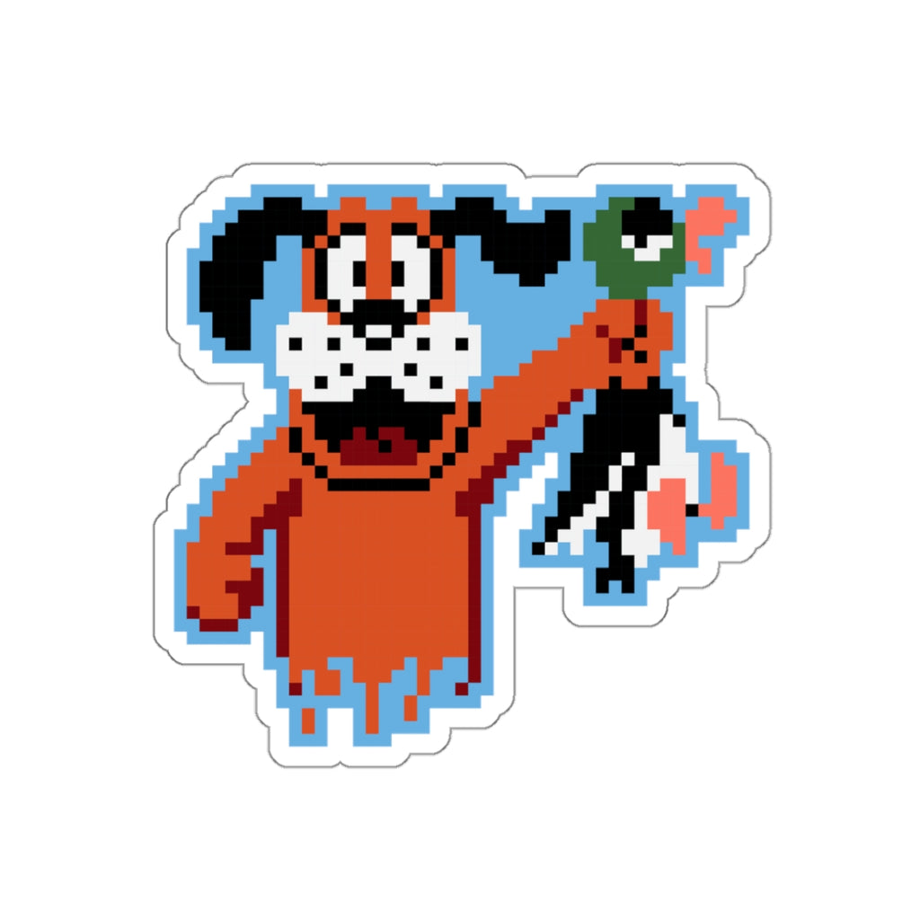 8-bit Legends: Duck Hunt "Got One" die-cut stickers