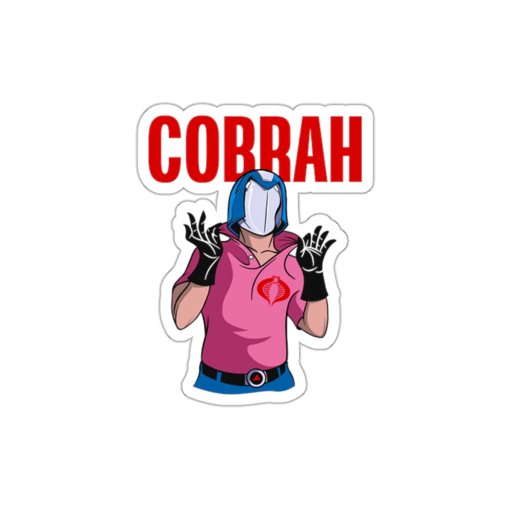 GI Joe Cobra Commander inspired  "Cobrah" die-cut vinyl sticker - Rerun Designs