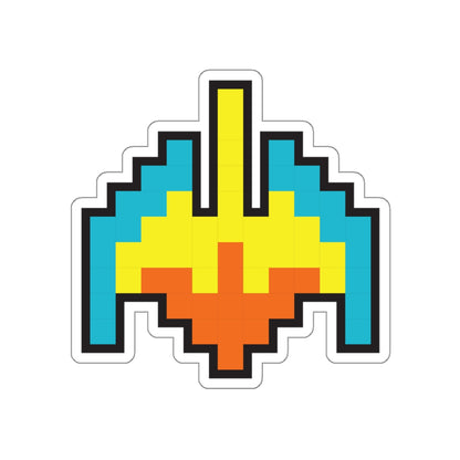 8-bit Legends: Galaga Galaxian Flagship die-cut stickers