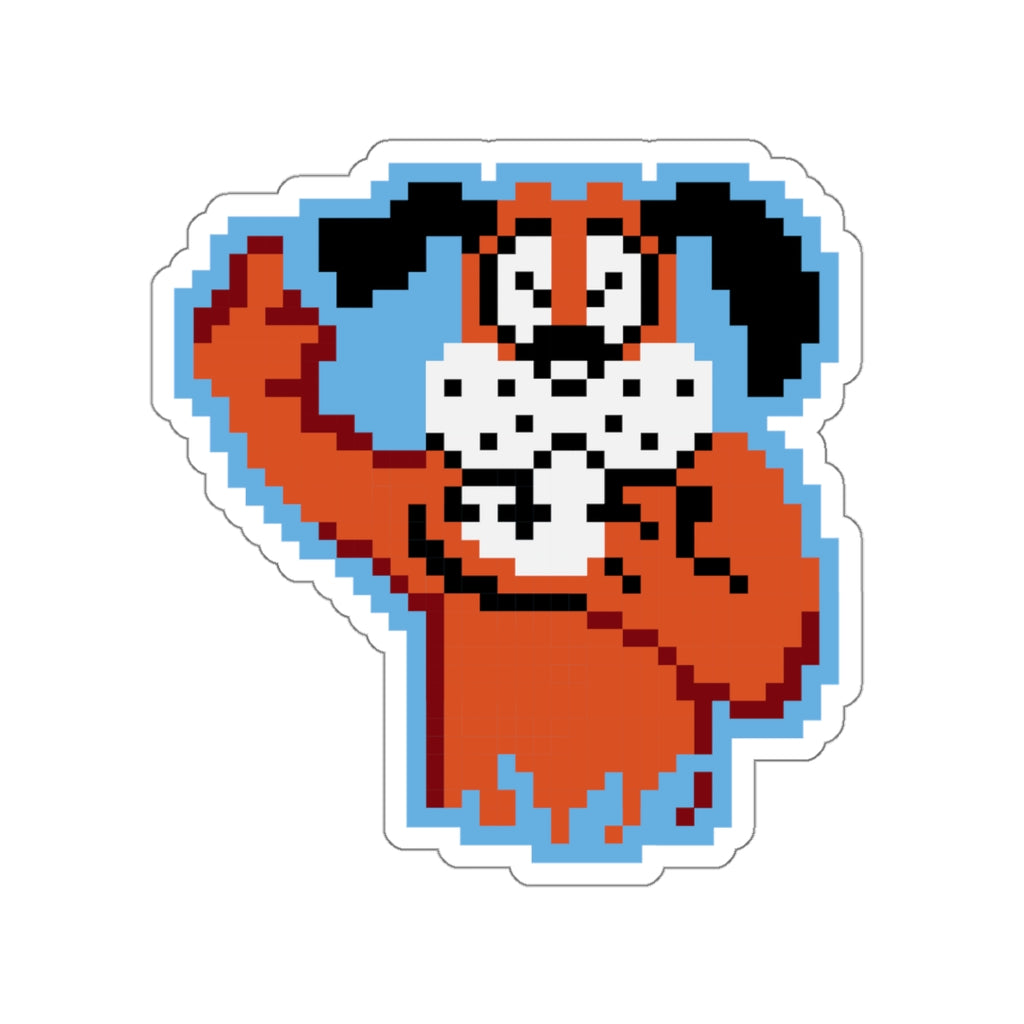 8-bit Legends: Duck Hunt "Flipping the Bird" die-cut stickers