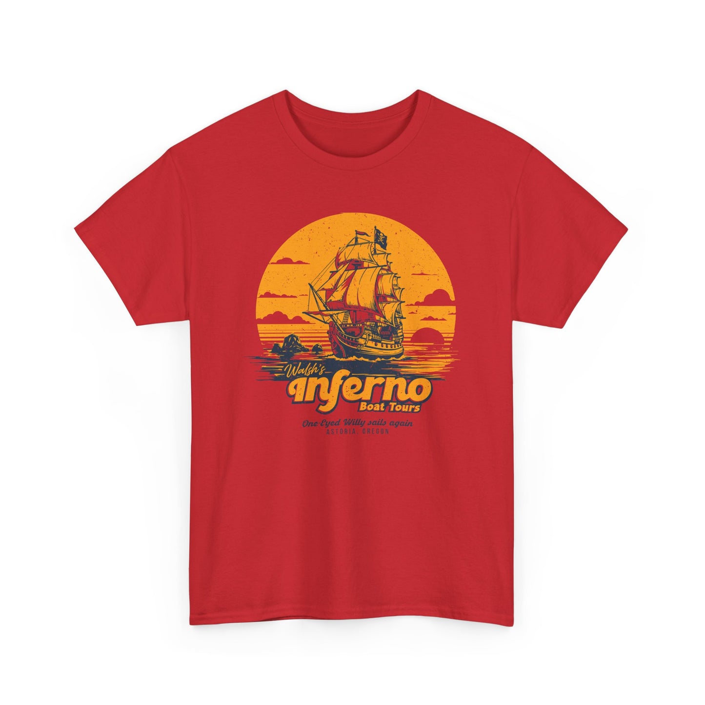 Walsh's Inferno Boat Tours Goonies-inspired unisex t-shirt