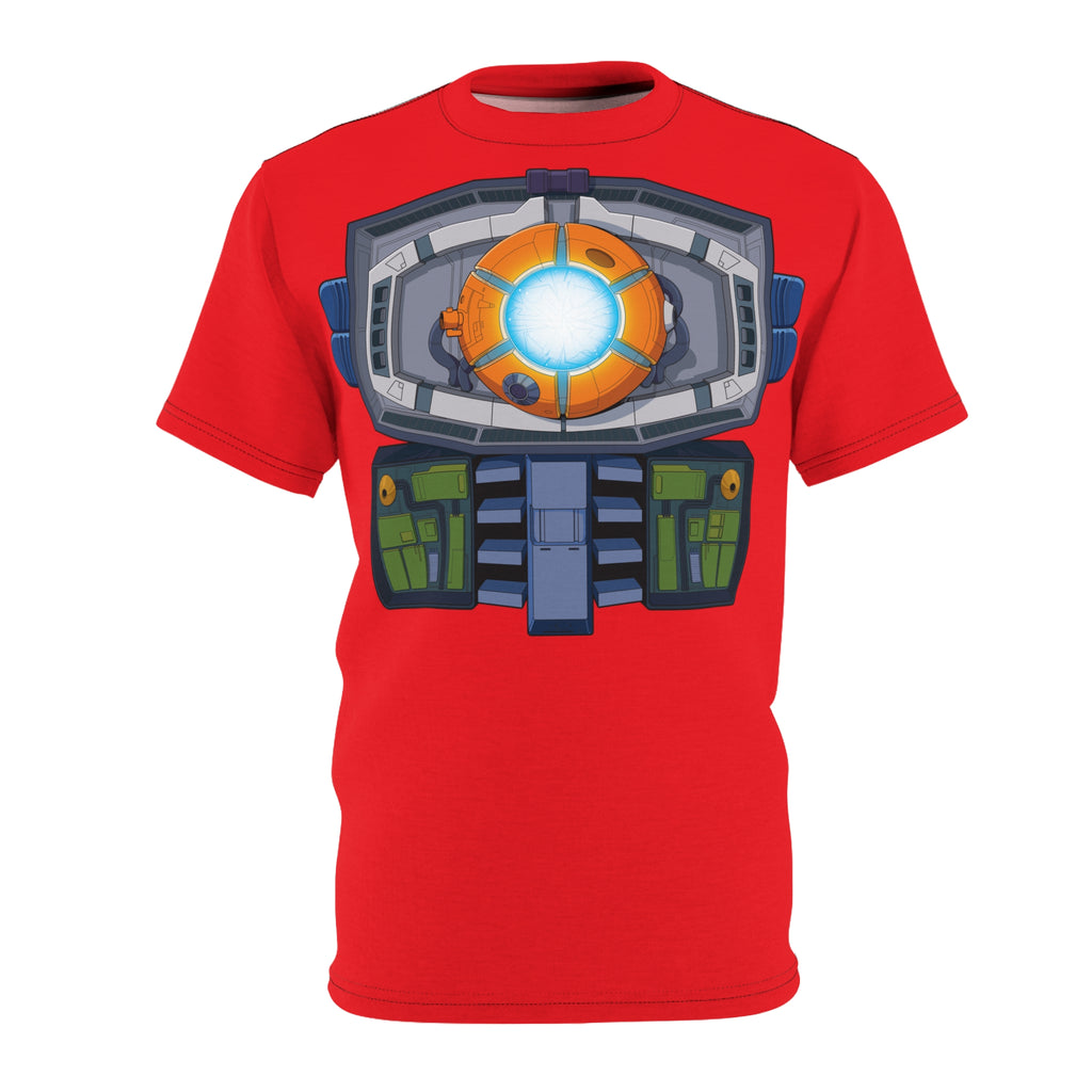 Transformers inspired Autobot Matrix of Leadership - Optimus Prime full open chest unisex heavy cotton t-shirt - Rerun Designs