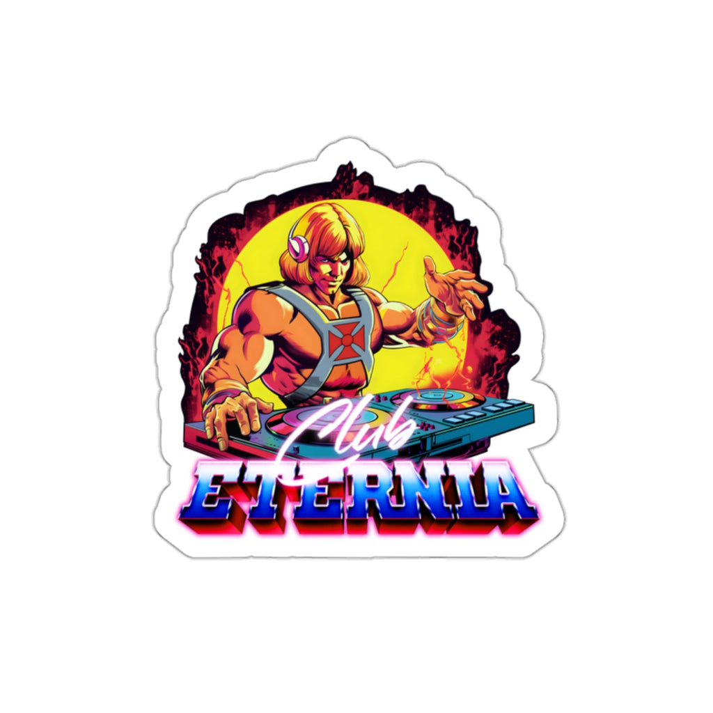 He-Man Masters of the Universe inspired "Club Eternia" die-cut vinyl stickers - Rerun Designs