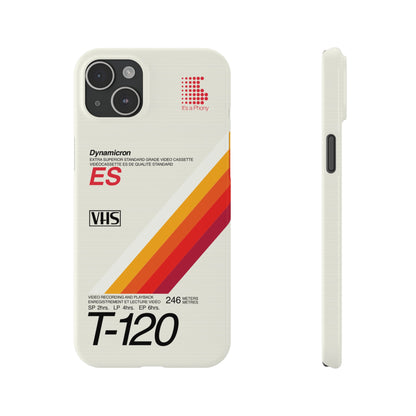 VHS Visions - retro Sony ES T-120 VHS tape inspired slim iPhone cases