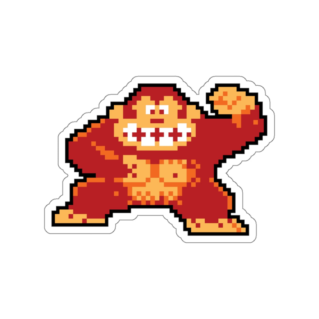 8-bit Legends: DonkeyKong die-cut stickers - Rerun Designs