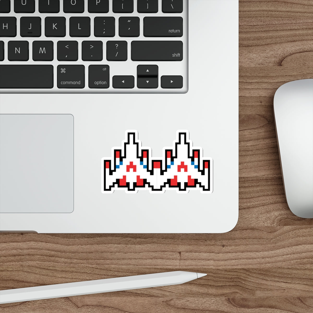 8-bit Legends: Galaga Dual Fighter die-cut stickers