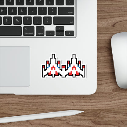8-bit Legends: Galaga Dual Fighter die-cut stickers