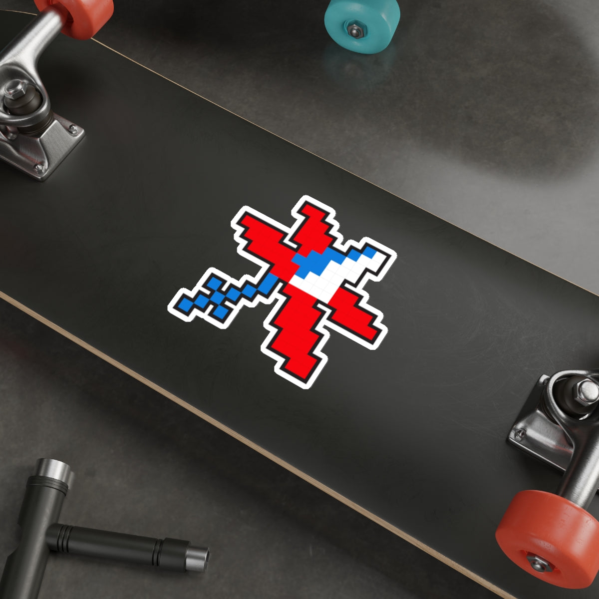 8-bit Legends: Galaga Satellite die-cut stickers